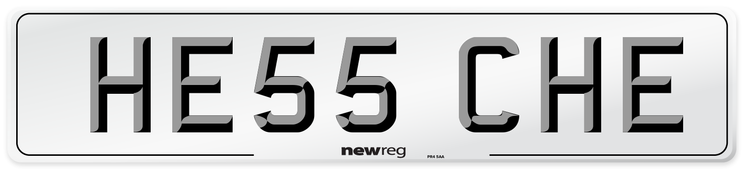 HE55 CHE Number Plate from New Reg